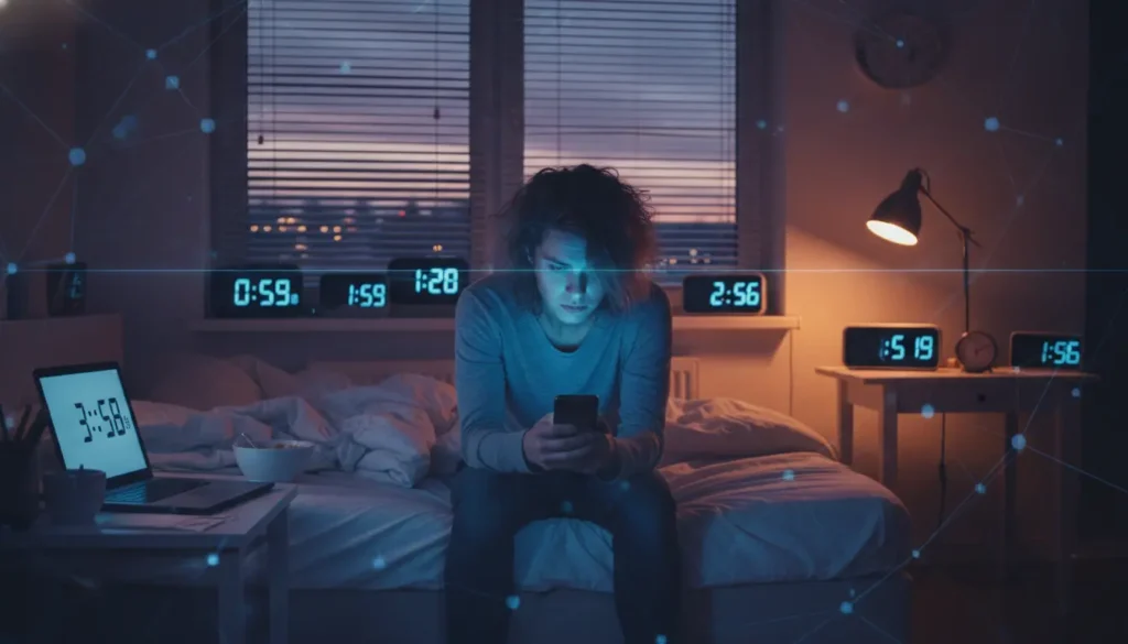 スマホで夜更かし